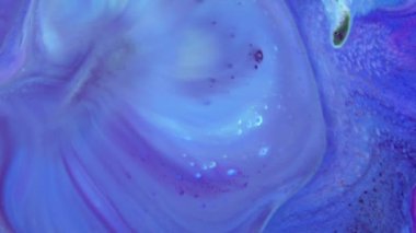 1920x1080 25 Fps. Çok Güzel Mürekkep Soyut Galaktik Renk Boyası Sıvı Doku Tasarımı Videosu.
