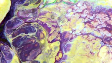 1920x1080 25 Fps. Çok Güzel Mürekkep Soyut Galaktik Renk Boyası Sıvı Doku Tasarımı Videosu.