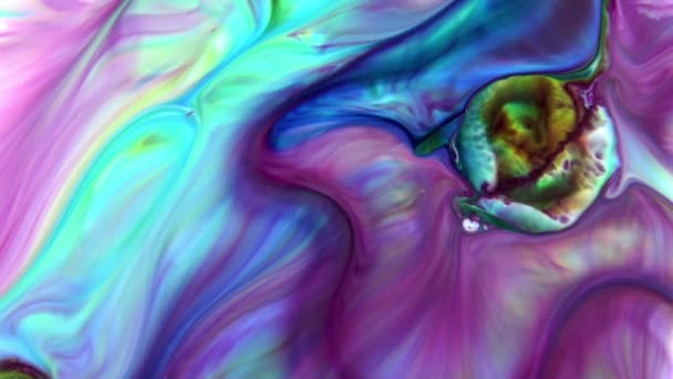 1920x1080 25 Fps. Très belle encre abstraite couleur galactique peinture liquide concept arrière-plan texture vidéo .