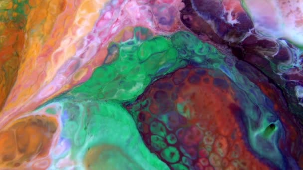 1920x1080 25 Fps. Très belle encre abstraite couleur galactique peinture liquide concept arrière-plan texture vidéo .