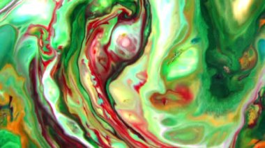 1920x1080 25 Fps. Çok Güzel Mürekkep Soyut Galaktik Renk Boyası Sıvı Doku Tasarımı Videosu.