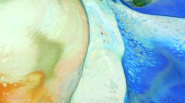 1920 x 1080 25 Fps. çok güzel mürekkep soyut Psychedelic boya sıvı hareketli arka plan doku Video.