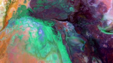 1920 x 1080 25 Fps. çok güzel mürekkep soyut Psychedelic boya sıvı hareketli arka plan doku Video.