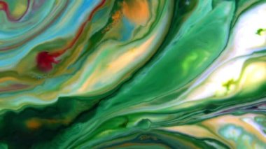 Abstract Ink Paint Movement Explode and Spread on Milky Liquid Element