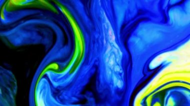 1920 x 1080 25 Fps. çok güzel mürekkep soyut Psychedelic boya sıvı hareketli arka plan doku Video.
