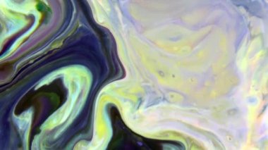 Abstract Ink Paint Movement Explode and Spread on Milky Liquid Element