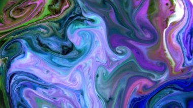 Abstract Ink Paint Movement Explode and Spread on Milky Liquid Element