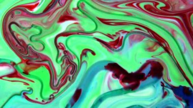 Abstract Ink Paint Movement Explode and Spread on Milky Liquid Element