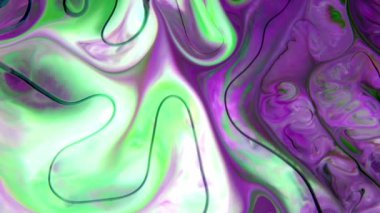 Abstract Ink Paint Movement Explode and Spread on Milky Liquid Element