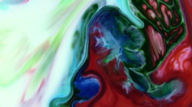 Abstract Ink Paint Movement Explode and Spread on Milky Liquid Element