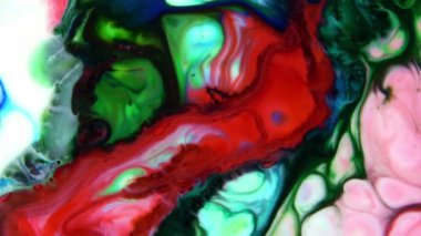 Abstract Ink Paint Movement Explode and Spread on Milky Liquid Element