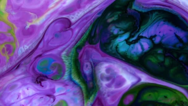 Abstract Ink Paint Movement Explode Spread Milky Liquid Element — Stok video