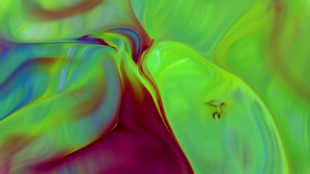 Très belle encre abstraite peinture psychédélique mouvement liquide fond texture Footage .