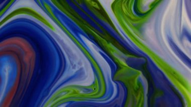 Çok Güzel Mürekkep Soyut Psikedelik Boyalı Sıvı Hareketli Arkaplan Doku Görüntüsü.