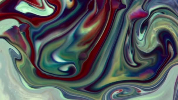 Bardzo Ładny Atrament Abstrakcyjny Galaktyczny Kolor Farba Koncepcja Ciekła Koncepcja — Wideo stockowe