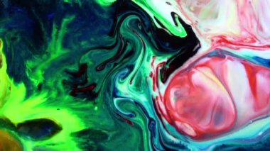 Çok Güzel Mürekkep Soyut Galaktik Renk Boyası Sıvı Doku Tasarımı Videosu.