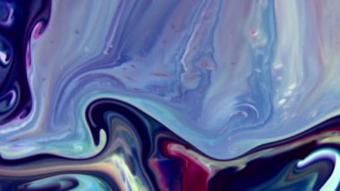 Çok Güzel Mürekkep Soyut Galaktik Renk Boyası Sıvı Doku Tasarımı Videosu.
