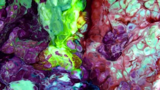 Très belle encre abstraite couleur galactique peinture liquide concept arrière-plan texture vidéo .