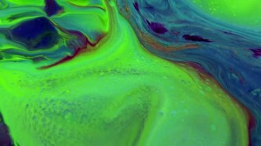 Çok Güzel Mürekkep Soyut Galaktik Renk Boyası Sıvı Doku Tasarımı Videosu.