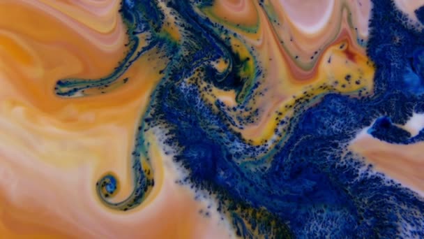 Zeer Mooie Inkt Abstracte Galactische Kleur Verf Vloeibaar Concept Achtergrond — Stockvideo