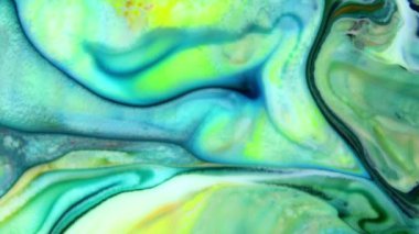 Çok Güzel Mürekkep Soyut Galaktik Renk Boyası Sıvı Doku Tasarımı Videosu.