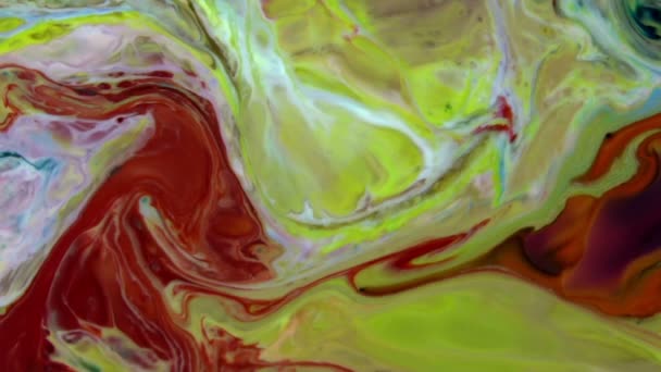 Çok Güzel Mürekkep Soyut Galaktik Renk Boyası Sıvı Doku Tasarımı — Stok video
