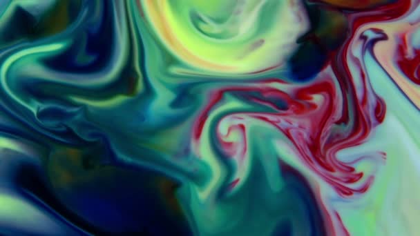 非常に素敵なインク抽象銀河系カラーペイントリキッドコンセプト背景テクスチャビデオ — ストック動画