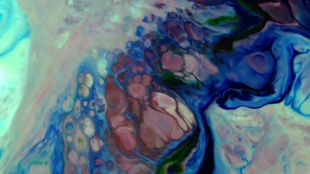 Très belle encre abstraite couleur galactique peinture liquide concept arrière-plan texture vidéo .