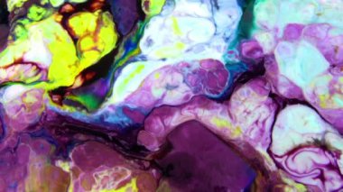Çok Güzel Mürekkep Soyut Galaktik Renk Boyası Sıvı Doku Tasarımı Videosu.