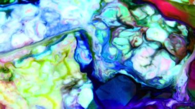 Çok Güzel Mürekkep Soyut Galaktik Renk Boyası Sıvı Doku Tasarımı Videosu.