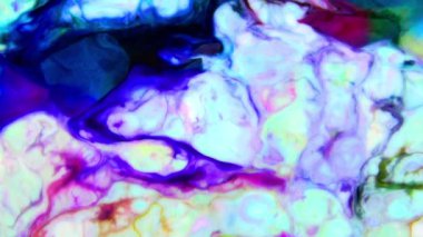 Çok Güzel Mürekkep Soyut Galaktik Renk Boyası Sıvı Doku Tasarımı Videosu.