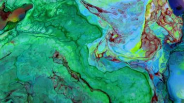 Çok Güzel Mürekkep Soyut Galaktik Renk Boyası Sıvı Doku Tasarımı Videosu.