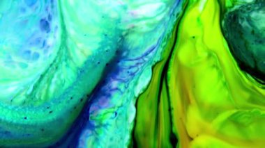 Çok Güzel Mürekkep Soyut Galaktik Renk Boyası Sıvı Doku Tasarımı Videosu.