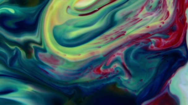 Très belle encre abstraite couleur galactique peinture liquide concept arrière-plan texture vidéo .