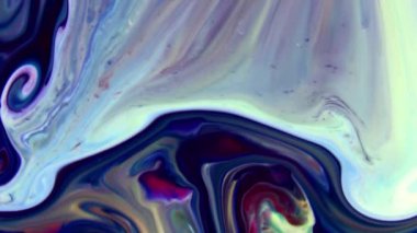 Çok Güzel Mürekkep Soyut Galaktik Renk Boyası Sıvı Doku Tasarımı Videosu.