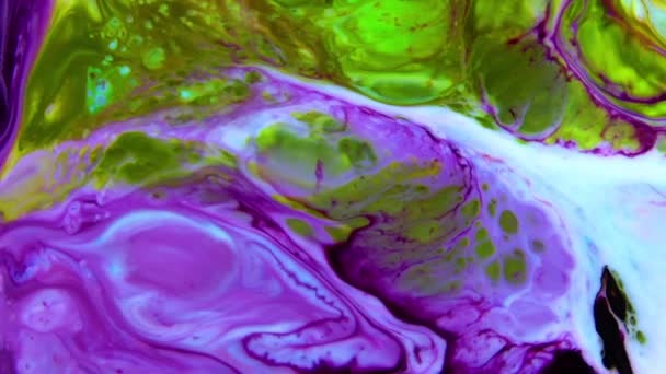 Très belle encre abstraite couleur galactique peinture liquide concept arrière-plan texture vidéo .