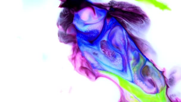 Sehr Schöne Tinte Abstrakt Galaktische Farbe Farbe Farbe Flüssiges Konzept — Stockvideo