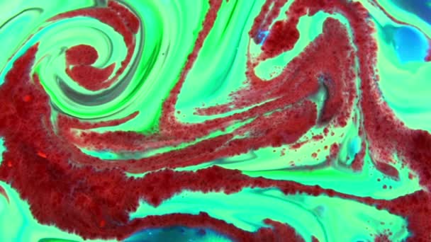 Very Nice Ink Abstract Galactic Colour Paint Liquid Concept Background — Stock Video