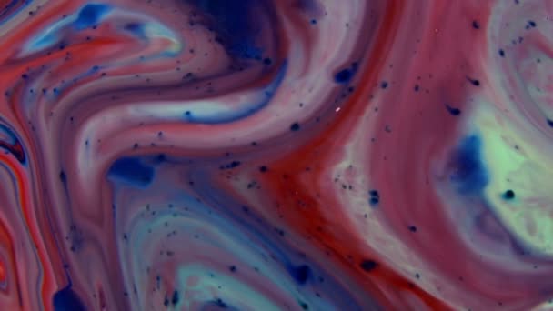 Nagyon Szép Tinta Absztrakt Galaktikus Szín Festék Folyékony Koncepció Háttér — Stock videók