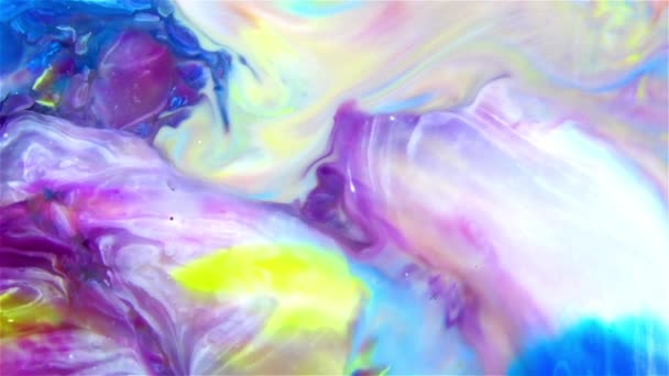 Abstract Beauty Art Paint Esplodere Diffusione Fantasy Diffusione Dell Inchiostro — Video Stock