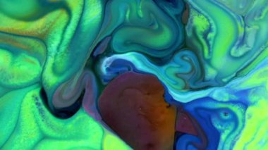 Soyut Organik Girdap, Ayrıntılı Yüzey Renkli Boyaları 'nda Sonsuz Gerçeküstü Hipnotize Etme