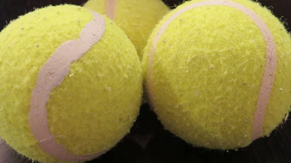 Tennis Giallo Palline Verdi — Foto Stock