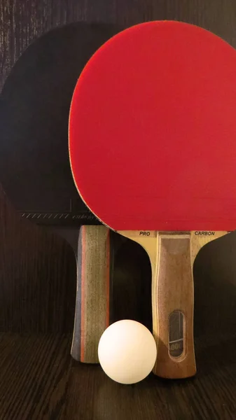 Racchette Ping Pong Tennis Tavolo — Foto Stock