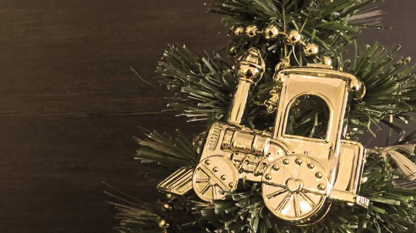 Christmas Tree Vintage Decorations — Stock Photo, Image