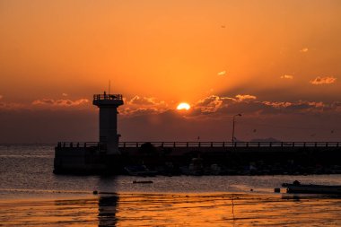 Sunrise Gadeokdo Island, Busan, Güney Kore