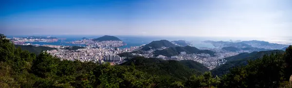 Panoramic View Busan City View Siyak Busan South Korea — Stock Photo, Image