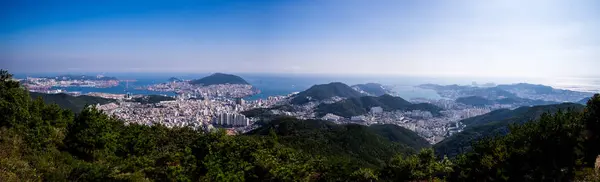 Panoráma Kilátás Busan City Siyak Busan Dél Korea — Stock Fotó