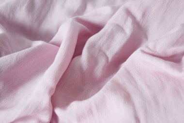 Parlak pembe Pamuk Kumaş ve yumuşak bir dalgalanma var .