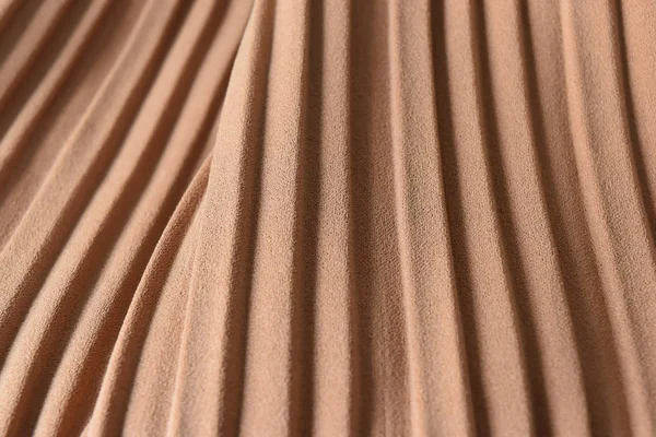 Brown plissado tecido fundo é uma bela onda curva . — Fotografia de Stock