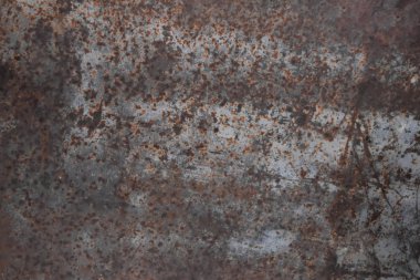 Peeling boya mavi paslı dokulu metal arka plan.